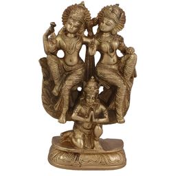 Arihant Craft Yellow & Gold-Toned Brass Small Idol Showpiece-image-81