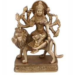 Arihant Craft Yellow & Gold-Toned Brass Small Idol Showpiece-image-97