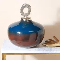 Manor House Blue & Silver Toned Sculpture Curio Showpiece-image-28