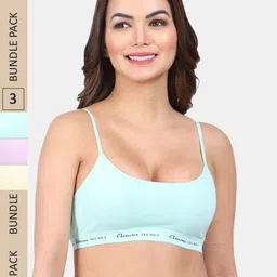 Amour Secret Pack Of 3 Non Padded Seamless All Day Comfort Non-Wired Everyday Bra-44
