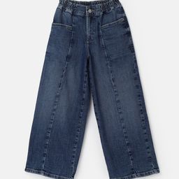 United Colors of Benetton Girls Wide Leg Light Fade Jeans-picture-7