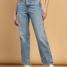 Wrangler Women Straight Fit High-Rise Light Fade Stretchable Jeans-image-43