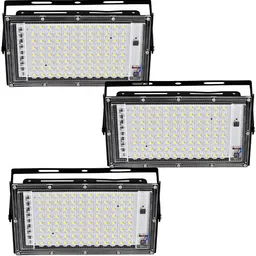 SPARK WORLD White 3 Pieces Textured Rectangle Outdoor Lamp-image-83