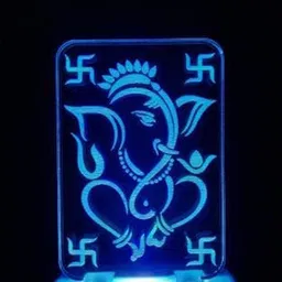 NMII Blue & Green Printed Acrylic Table Lamps-20