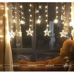 ENORMITY  Yellow Star Shaped  LED String Lights-55