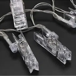 ENORMITY Yellow Photo Clip Shape String Lights-30