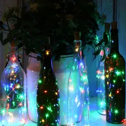 SPARK WORLD Red & Green Rice Shape Bulb String Lights-8