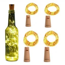 SPARK WORLD Yellow 4 Pieces Cork LED String Lights-20