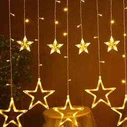 ENORMITY Yellow Star Shape String Lights-17