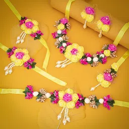 Sukkhi Set of 2 Pearl-Beaded Jewellery Set-picture-15