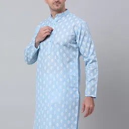 Jompers Ethnic Motifs Printed Mandarin Collar Kurta-image-81
