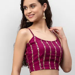 studio rasa Georgette Sequin Embroidered Blouse-picture-27