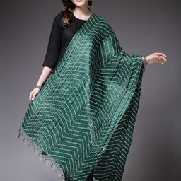Stylum Green Bandhani Printed Dupatta-26
