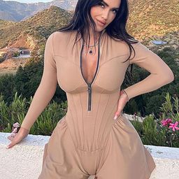 LULU & SKY Stand Collar Long Sleeved Bonning Playsuit-picture-21