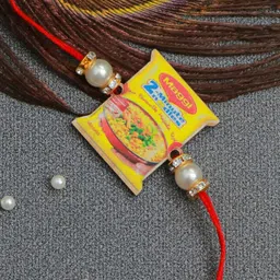 The Magic Wand Kids Maggie-Charm Stone Studded & Beaded Rakhi-image-91