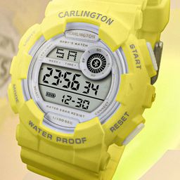 CARLINGTON Kids Digital Multi Function Watch - Junior 9121 Yellow-30