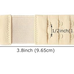 qoxolyz Bra Extender 2 Hook Soft Comfortable Bra Band Extension Pack of 3 image 4