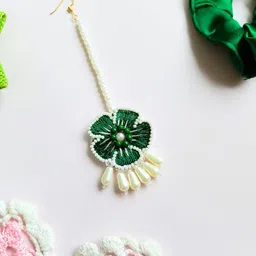 Sangria Floral Beaded Maangtika-picture-11