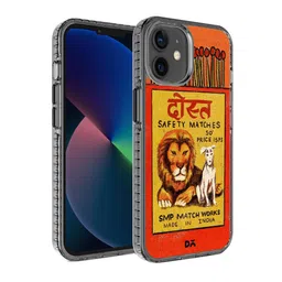 DailyObjects Transparent & Red Printed iPhone 12 Back Cover-3