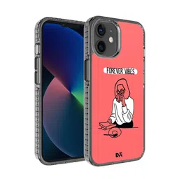 DailyObjects Peach & White Forever Vibes iPhone 12 Stride 2.0 Case Cover-5