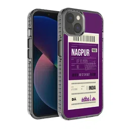 DailyObjects Purple & White Printed Nagpur City Tag iPhone 13 Phone Case-34