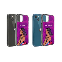 DailyObjects No thanks Stride Printed iPhone 15 Back Case-4