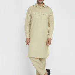 ROYAL KURTA Shirt Collar Pure Cotton Kurta With Patiala-image-32