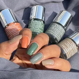 DeBelle Set of 4 Peach Pear Pastels Gel Nail Paints - 8ml Each-22