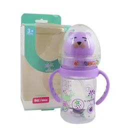 GUCHIGU Purple BPA Free Baby Feeding Bottles with Handle 180ml - 9010B-image-17