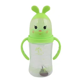 GUCHIGU Green Baby BPA Free Feeding Bottles with Handle 210ml - 9012C-image-14