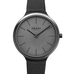 Obaku Women Grey Analogue Round Dial Watch-image-34