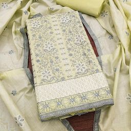 KALINI Embroidered Pure Cotton Unstitched Dress Material-image-81