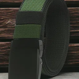 ZORO Men Textured Canvas Reversible Belt-image-81