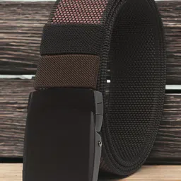 ZORO Men Textured Canvas Reversible Belt-image-82
