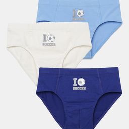 mackly Boys Pack Of 3 Mid-Rise Basic Briefs-image-12