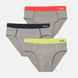 mackly Boys Pack Of 3 Mid-Rise Basic Briefs-image-32