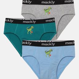 mackly Boys Pack Of 3 Mid-Rise Basic Briefs-image-33