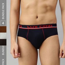 Lux Cozi Pack Of 4 Assorted Pure Cotton Mid-Rise Basic Briefs COZI_BIGSHOT_BRF_ASST_4PC-picture-48