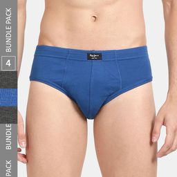 Pepe Jeans Men Pack Of 4 Anti-Microbial Cotton Basic Briefs-picture-20