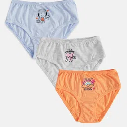 Pantaloons Junior Girls Pack Of 3 Printed Cotton Basic Briefs-image-73