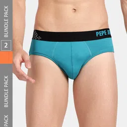 Pepe Jeans Men Pack Of 2 Mid-Rise Cotton  Basic Briefs-picture-18