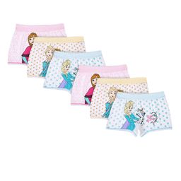 Bodycare Kids Pack Of 6 Assorted Elsa & Anna Printed Cotton Basic Briefs-14
