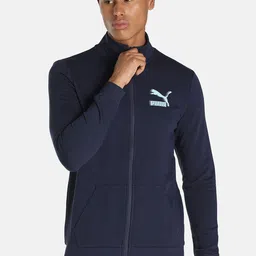 Puma Men Navy Blue Slim Fit Outdoor Sporty Jacket-picture-44