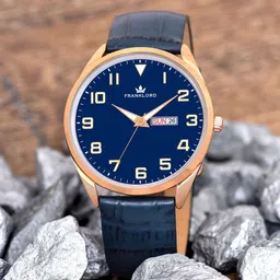 Franklord Men Leather Textured Straps Analogue Watch F-104 RBG-picture-50