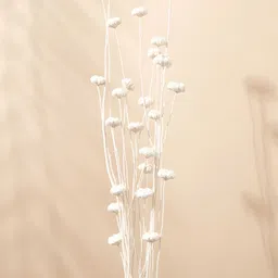 Home Centre White Botanical Naturals Paras Leaf Branch Stick Artificial Flower-51
