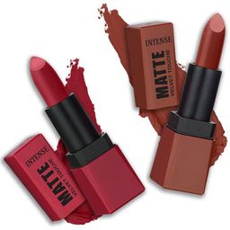 PERPAA Sensational Matte Intense Velvet Touche Set Of 2 Lipstick - MoodyMaroon&BrownSugar-11