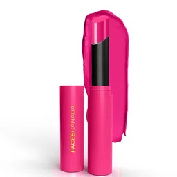 FACES CANADA 8Hr Long Stay 3-In-1 Primer-Infused Matte Lipstick - Notice Me Pink 06-8