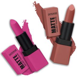 PERPAA Sensational Matte Intense Velvet Touche Set Of 2 Lipstick - PerfectPink&NextToNude-35