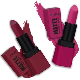 PERPAA Sensational Matte Intense Velvet Touche Set Of 2 Lipstick- PinkPassion &MoodyMaroon-29