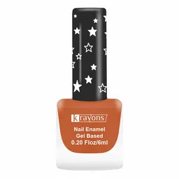 krayons Cute Super Matte Finish Gel Based Nail Enamel - 6ml - Brick Orange Matte 03-16